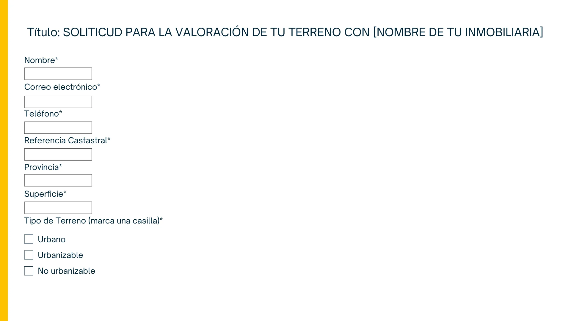 Formulario Google Form Captacion