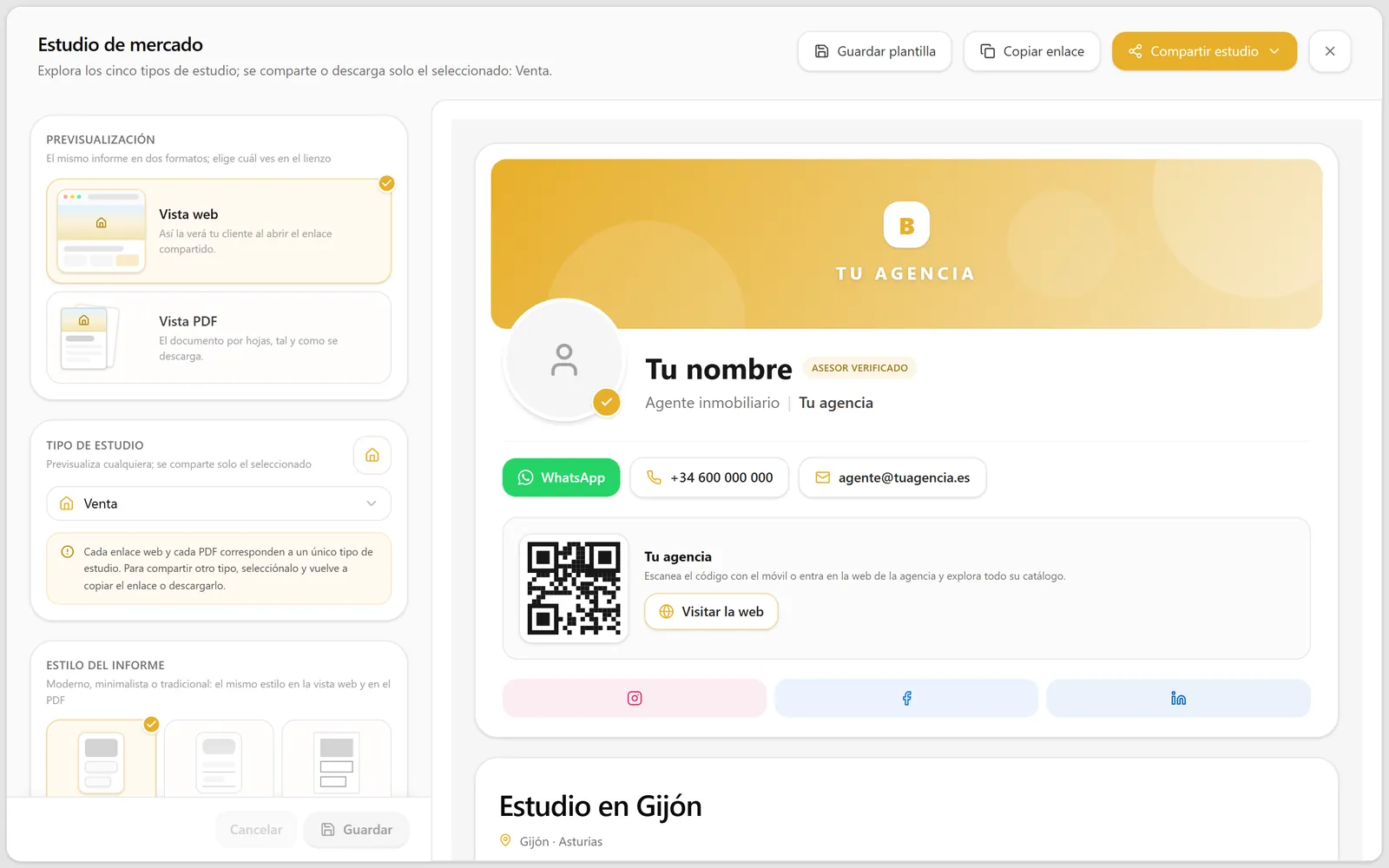 Betterplace interface with sample data